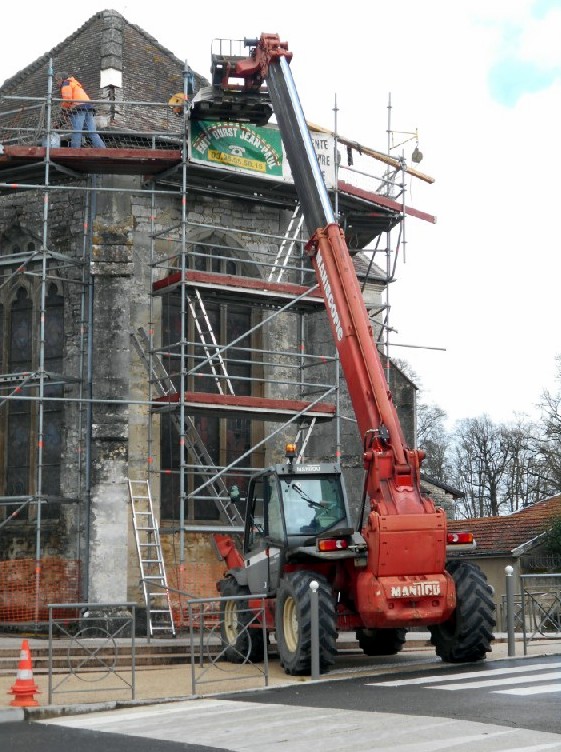 Réfection de la toiture de l'église Sainte-Menehould